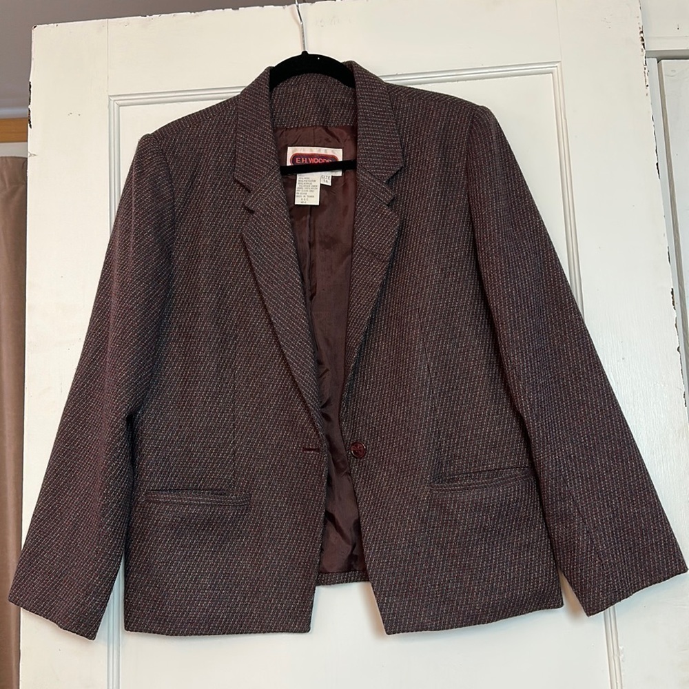 Vintage Blazer E. H. Woods blazer. Dark academia style.